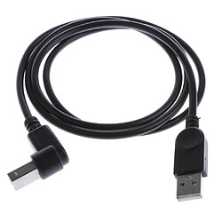 USB2.0 Mâle à Type B 90Degree Angle Extension Câble Adaptateur Bend vers le bas