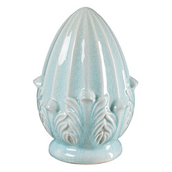 BigBuy Home Figurine Décorative 17,5 x 17,5 x 25,5 cm Turquoise