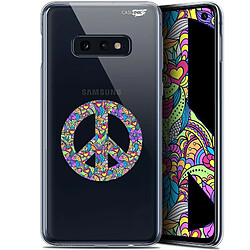 Caseink Coque arrière Samsung Galaxy S10e (5.8 ) Gel HD [ Nouvelle Collection - Souple - Antichoc - Imprimé en France] Peace And Love