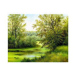 Avis plein forage diamant peinture point de croix image quatre saisons arbre - printemps