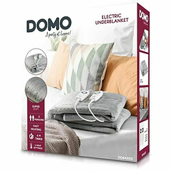 Housse de matelas électrique DOMO 2 personnes Franela Gris 160 x 140 cm pas cher