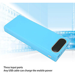 SANAG Diy Power Bank Box, Boîtier De Chargeur De Batterie Portable 8X21700 Deux Ports De Sortie Usb Boîtier En Plastique Avec Écran Lcd, Entrée Micro Et Type C