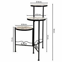 Avis Sous-pot Alexandra House Living Noir Fer Carrelage 30 x 68 x 30 cm