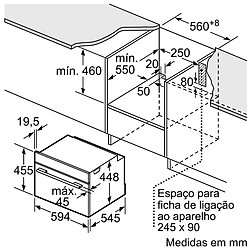 Acheter Microondas Empotrado Bosch 900W 36L Negro (CFA634GS1)