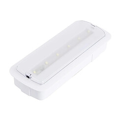 Ledkia Balise de Secours LED Encastrable/En saillie 200lm Éclairage Permanent/Non Permanent coupe 246x84 mm 3 W