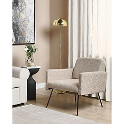 Beliani Fauteuil NARKEN Tissu Beige