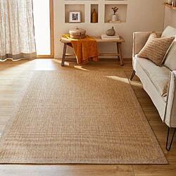 Avril Paris Tapis extérieur - 120x170cm - naturel - 100% polypropylène résistant aux UV - 1400 gr/m2 - POLLY