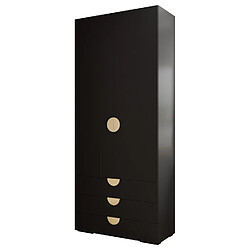 Abiks Meble Armoire Inova 3 236,7/100/47 (nero/d’oro)