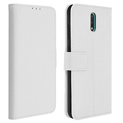 Avizar Housse Nokia 2.3 Étui Folio Porte carte Support Vidéo blanc