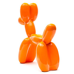 Acheter Figurine Décorative Chien Ballon Kuatéh en Polyrésine 41x41x13 cm Orange