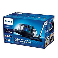 Aspirateur sans sac Philips PowerPro Compact FC9334/09 Bleu Noir Vert Gris 900 W 750 W 650 W