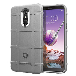 Wewoo Coque Souple Housse en silicone anti-choc pour une de protection totale LG Q Stylo 5 Gris