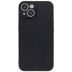 Coque en TPU mat, anti-empreintes digitales, anti-rayures pour votre iPhone 14 - noir