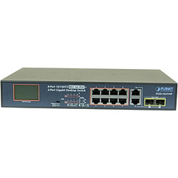 Planet Technology Corp Planet FGSD-1022VHP SW 8P PoE+ 120W +écran LCD +2G +2SFP