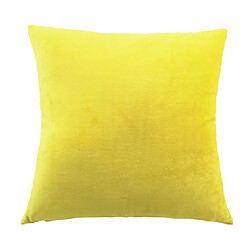 housse de coussin décorative housse de coussin en velours taie d'oreiller jaune 60 x 60 cm