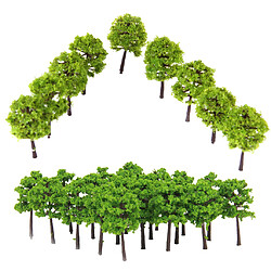 80PCS Modèle Arbre Échelle Train HO Paysage Jouet Décoration Mini Scène Train 1:250