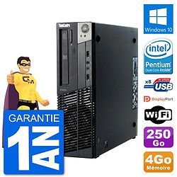 PC Lenovo M92p SFF Intel G630 RAM 4Go Disque Dur 250Go Windows 10 Wifi - Occasion