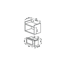 Micro-ondes gril encastrable 25l 900w inox - AMMB25E2GI - AMICA