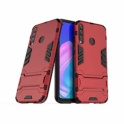 Coque en TPU Hybride 2 en 1 avec béquille rouge pour votre Huawei P40 Lite E/Y7p