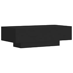 vidaXL Table basse noir 100x49,5x31 cm bois d'ingénierie