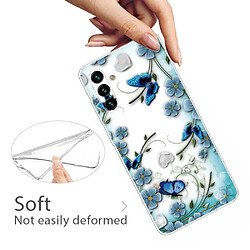 Coque en TPU antichoc, anti-rayures papillons et fleurs pour votre Samsung Galaxy A13 5G