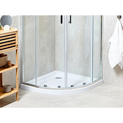 Beliani Bac de douche ALISO 90 x 90 x 7 cm Blanc