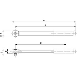 Bahco - Clé dynamométrique à cliquet 60-340 Nm - 7455-340