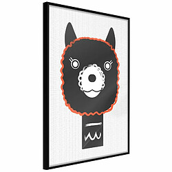 Paris Prix Affiche Murale Encadrée Cute Smile 20 x 30 cm Noir