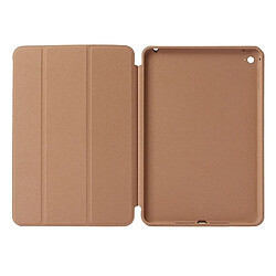 Acheter Wewoo Smart Cover or pour iPad mini 4 Étui en cuir de couleur unie à rabat horizontal avec support et fonction de veille / réveil