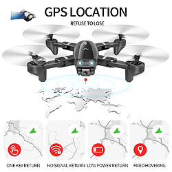 Acheter Universal S167 2.4G Drone GPS Télécommandé Quadcopter Avec Caméra 1080p WiFi FPV Points pliables Gestes de vol Photos Vidéos Hélicoptères Jouets | Hélicoptères télécommandés