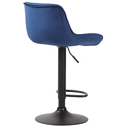 Acheter Non Tabouret de bar Lentini velours noir