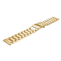 Avis Bracelet en métal 20mm trois perles or pour votre Garmin Move Luxe/Move Style/Move 3/Move Venu