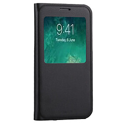 Wewoo Coque noir pour iPhone X Litchi Texture Horizontal Flip étui en cuir avec Call Display ID