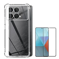 NIS Kit Coque Anti-Choc Superprotect + Film Verre 5D Full Cover Poco F6 Pro Transparent