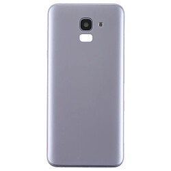 Wewoo Couverture arrière avec touches latérales et lentille de caméra pour Galaxy J6 (2018) / J600F (Gris)