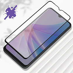 Acheter Avizar Verre Trempé pour Oppo A78 résistant dureté 9H Transparent Bord biseauté noir