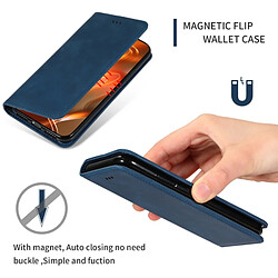 Avis Wewoo Housse Coque Étui en cuir avec rabat horizontal magnétique Business Skin Feel rétro pour Redmi Note7 et Redmi Note7 Pro bleu marine