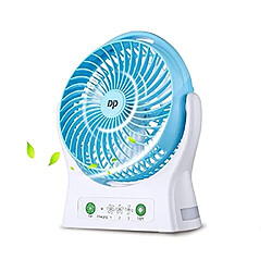 Avis Ventilateur de batterie Ventilateur rechargeable Ventilateur de Bureau Personnel portable Alimenté par USB et alimenté par batterie rechargeable Ventilateur de refroidissement à flux d'air puissant 3 Vitesses pour le refroidissement