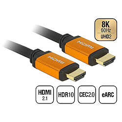 DeLock Câble HDMI Haute Vitesse 48 Gbps 8 K 60 Hz 2,0 m