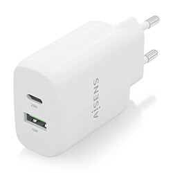 ? Aisens A110-0758 Chargeur mural - 25W · USB Type C · USB · Blanc