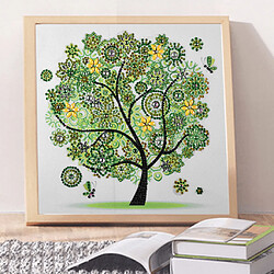 Peinture de diamant en forme spéciale - Arbre des quatre saisons - Bricolage Home Decor Winter