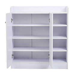 Acheter Homcom Armoire / etagere / meuble a chaussures tres pratique en panneaux de particules blanc