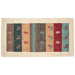 Avis Beliani Tapis gabbeh en laine multicolore 80 x 150 cm SARILAR