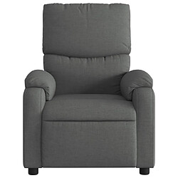 Avis vidaXL Fauteuil de massage inclinable Gris foncé Tissu