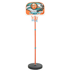 vidaXL Ensemble de basket portable réglable 133-160 cm