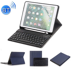 Wewoo Clavier Bluetooth détachable + Etui à rabat horizontal en cuir avec support et porte-crayons pour iPad Pro 9,7 pouces, Air, Air 2, 9,7 pouces (2017), 9,7 pouces (2018) (Bleu)