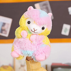 Universal Mignon super mignon créatif jouet arc-en-ciel alpaca Hand Puppet Toy Toy Enfant Education Storytelling Doll