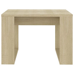 Maison Chic Table d'appoint | Table Basse Chêne sonoma 50x50x35 cm Aggloméré -GKD52643 pas cher