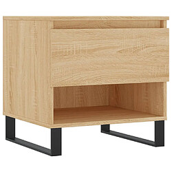 vidaXL Table basse chêne sonoma 50x46x50 cm bois d'ingénierie