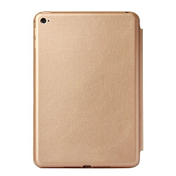 Avis Wewoo Smart Cover or pour iPad mini 4 Étui en cuir de couleur unie à rabat horizontal avec support et fonction de veille / réveil